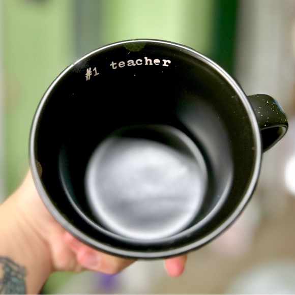 NEW Teacher Ruler Apples Themed Ceramic Cute Kitchen Tea Coffee Mug - Picture 3 of 4